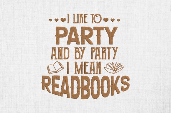I Like to Party I Mean Read Books Design Review
