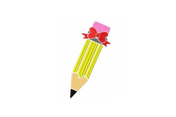 Pencil with Bow: A Festive Embroidery Design Review